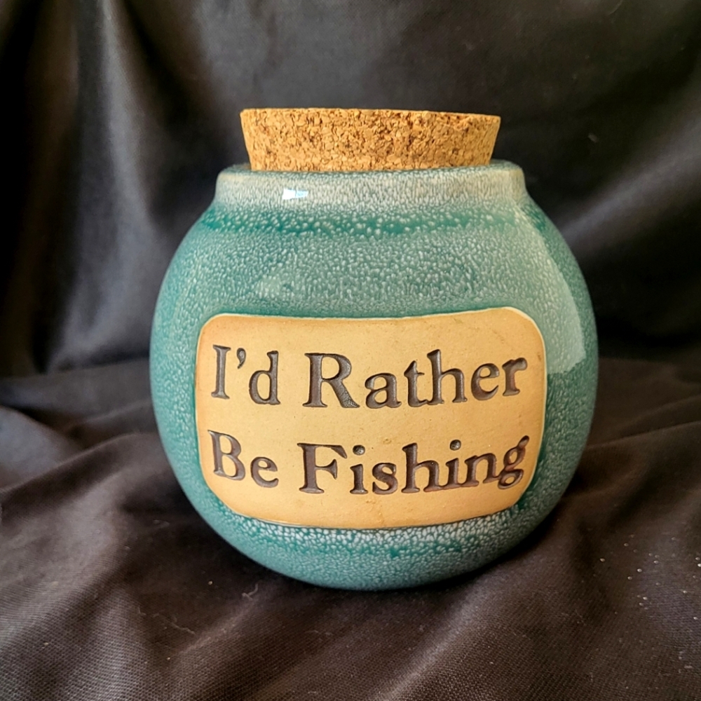 Ceramic Fishing Fund Jar